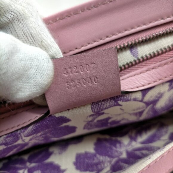 Gucci Hand Bag Pink Leather 667-080525 - Picture 12 of 13